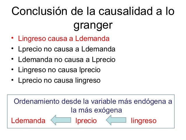 causalidad de granger